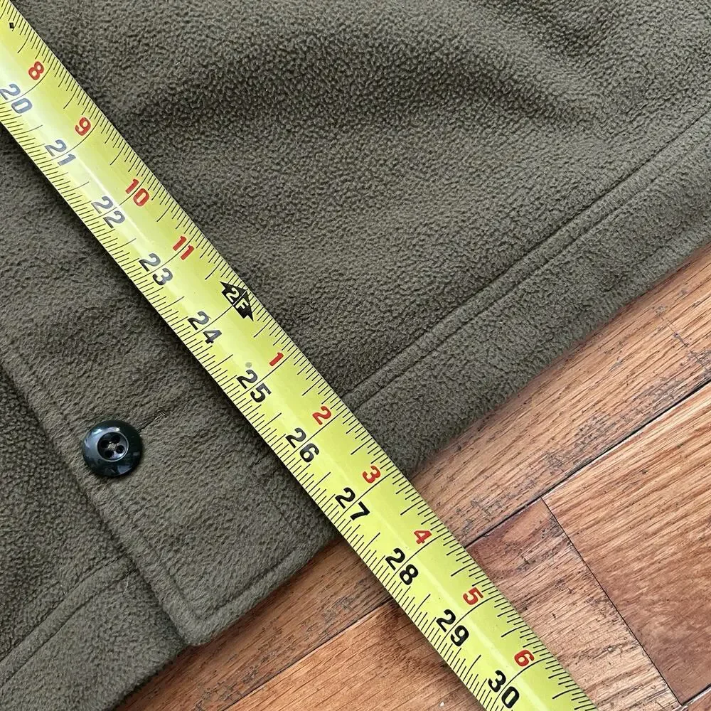 J Crew Fleece Army Military Shawl Collar Field Shirt Jacket Medium